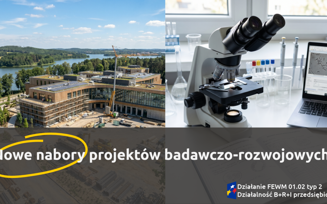 Trzy nowe nabory w ramach Działania 1.2 Działalność B+R+I przedsiębiorstw